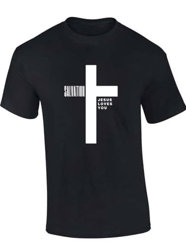 Tshirt Salvation Cross Jesus Loves You SS T-Shirt for wholesale by Trenz Shirt Company