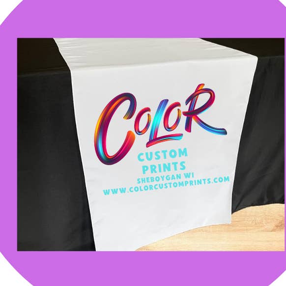 Custom Table Runner for wholesale by Color Custom Prints