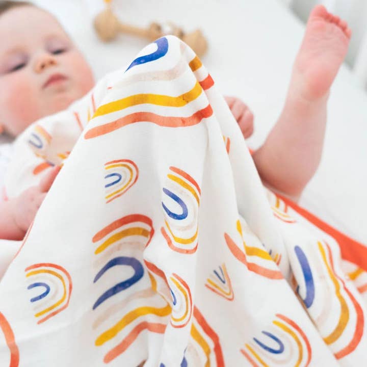 After The Storm Muslin Blanket for wholesale by Beach Born Salcombe Ltd