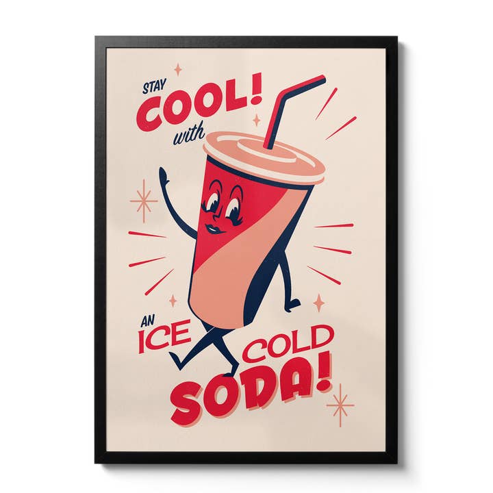 Snack Pack Soda- Giclée Print for wholesale by Telegramme Paper Co.