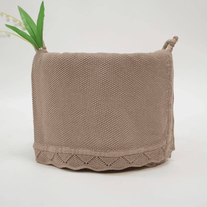 SwaddleAn - Wholesale Milestone Blanket - Kids & Baby - Heirloom Lacing Baby Blanket - 100% Cotton4