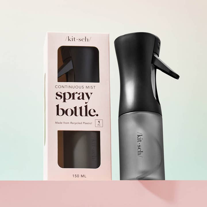 KITSCH - Wholesale Spray Bottle - Recycled Plastic Continuous Spray Bottle - Black