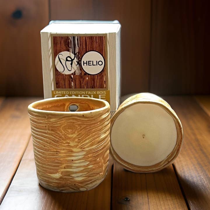 Vela de Soja Faux Bois EDICIÓN LIMITADA - precio especial para venta al por mayor de Heliotrope