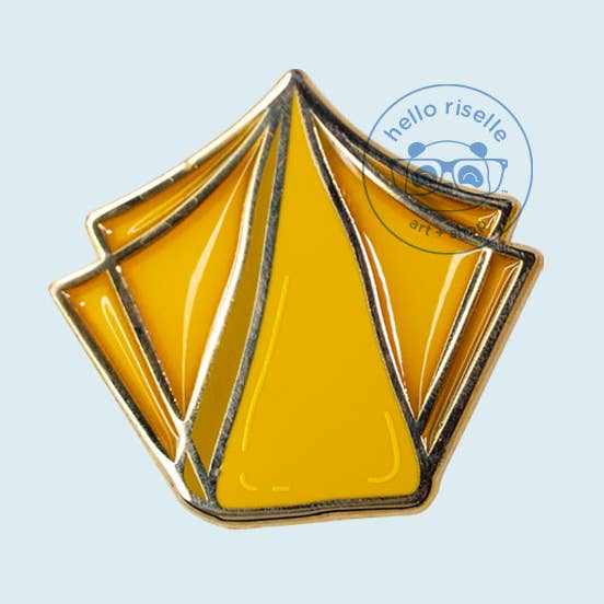 Yema / Filipino Street Food / Dessert / Stained Glass Enamel Pin for wholesale by Hello Riselle | Art + Shop