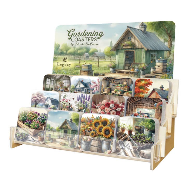 Collection de sous-verres de jardinage pour la vente par Legacy