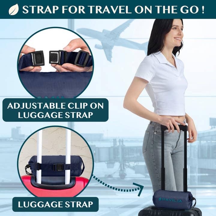 Pavilia - Wholesale Travel Blanket - Compact Travel Blanket with Bag3