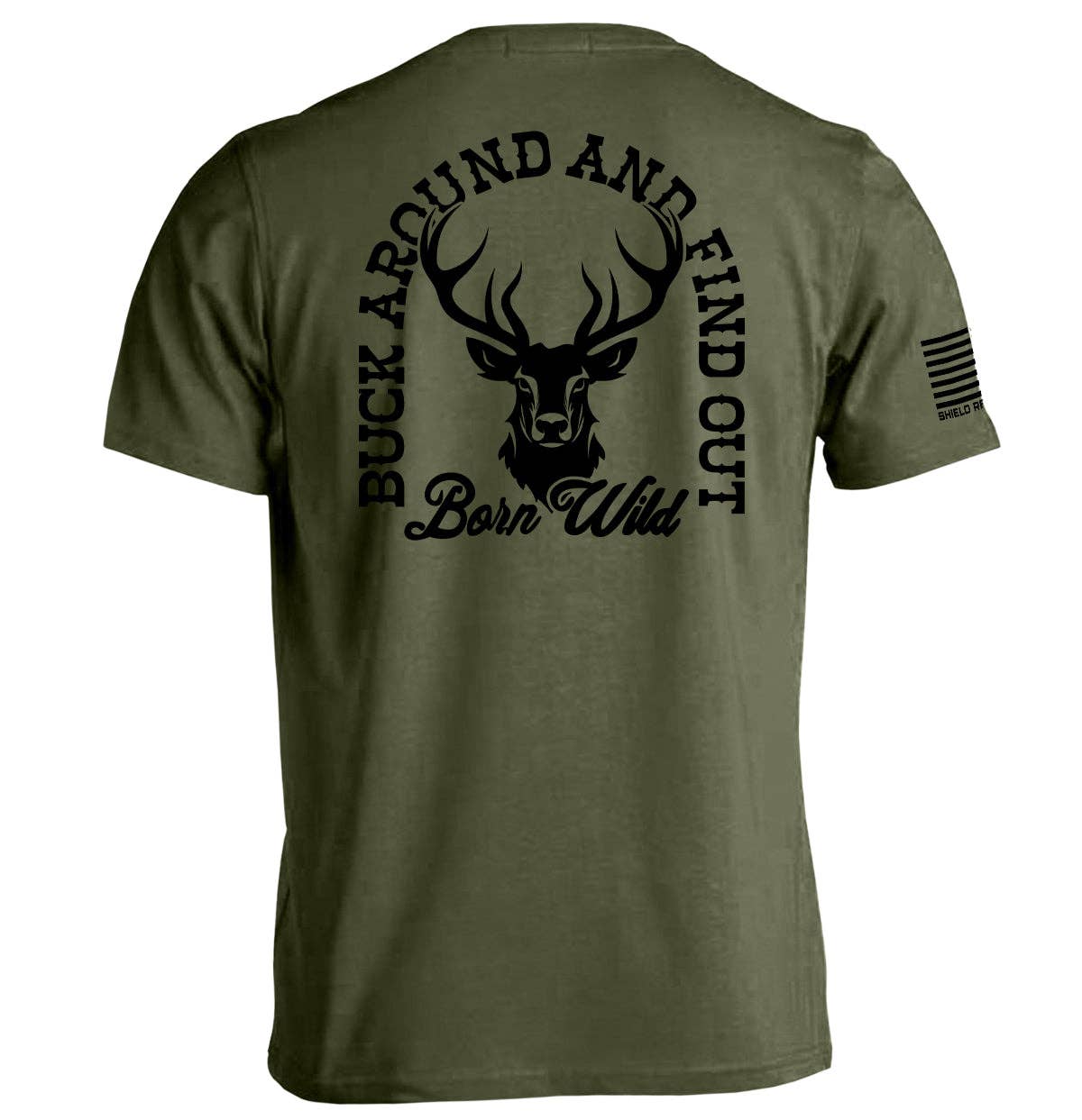 Shield Republic - Wholesale Screen Printed T-Shirt - Men's - Buck Around And Find Out4