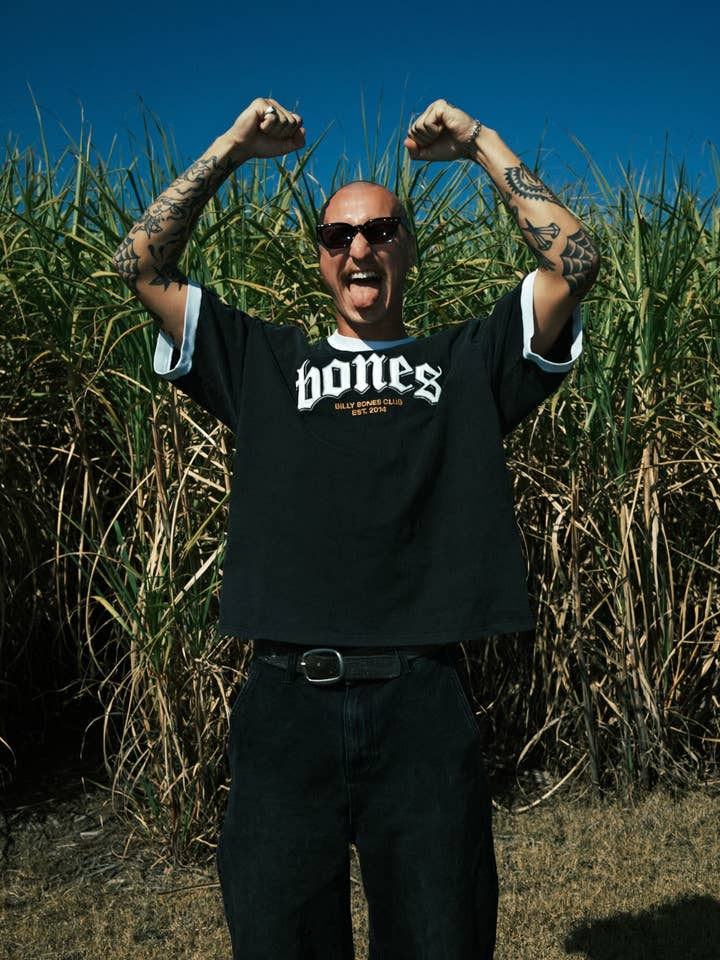 Billy Bones Club - Wholesale T-Shirt - Unisex - Bones Classic Ringer Tee - Vintage Black/ White5