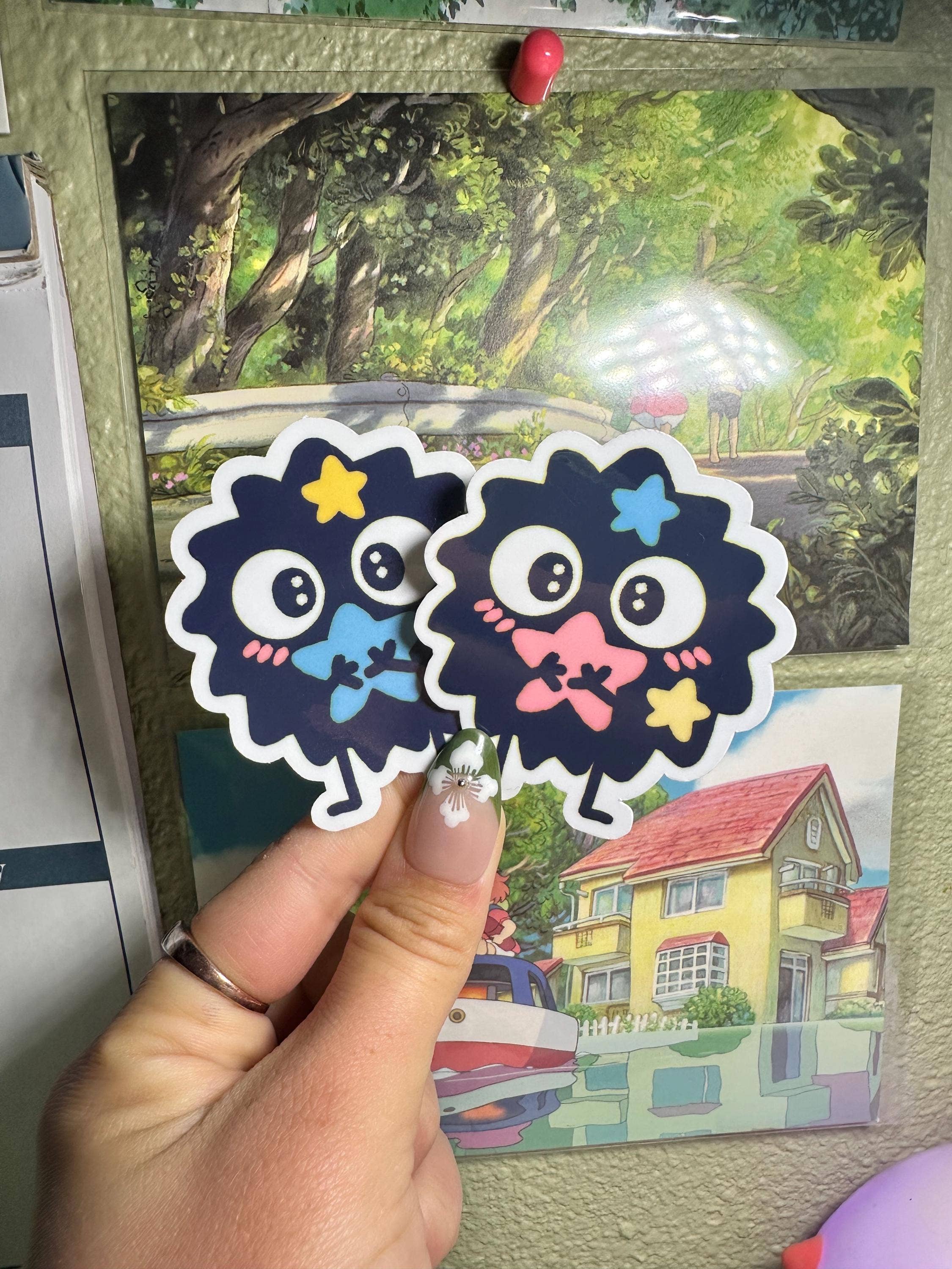 Simply Froggie Shop - Wholesale Sticker - Ghibli Vinyl Sticker Pack: Jiji, Calcifer, No Face4