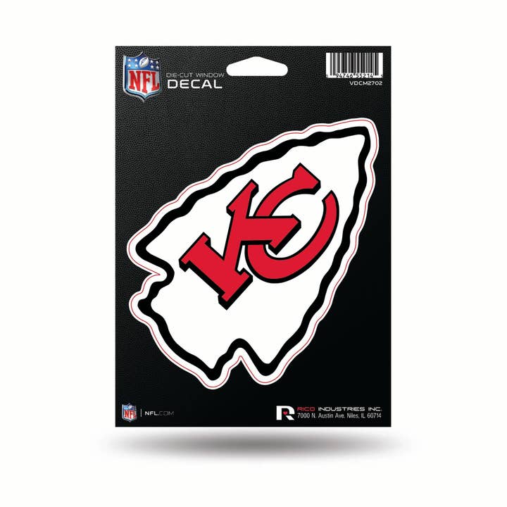 Rico Industries - Wholesale Sticker - NFL Kansas City Chiefs Die Cut Vinyl Decal