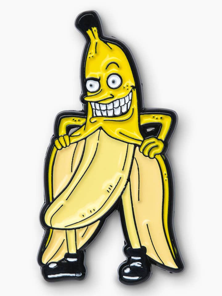 The Big Banana Enamel Pin for wholesale by Threadheads