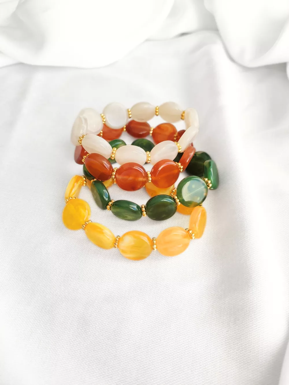 L'Atelier d'Artémis - Vente Bracelet de perles - Bracelet élastique ROMY27