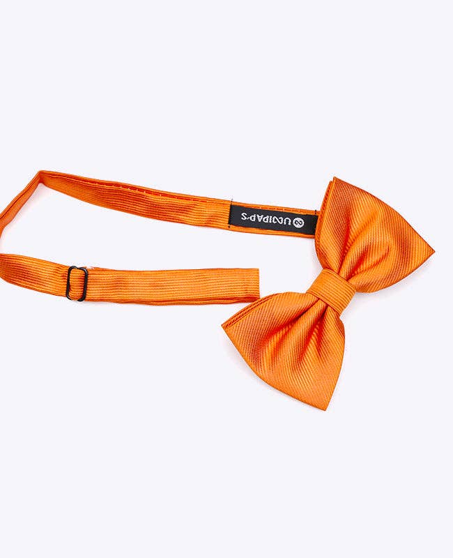Unipap's - Wholesale Bow Tie - Men's - Men's XL Orange Bow Tie in Polyester "Lucien"1