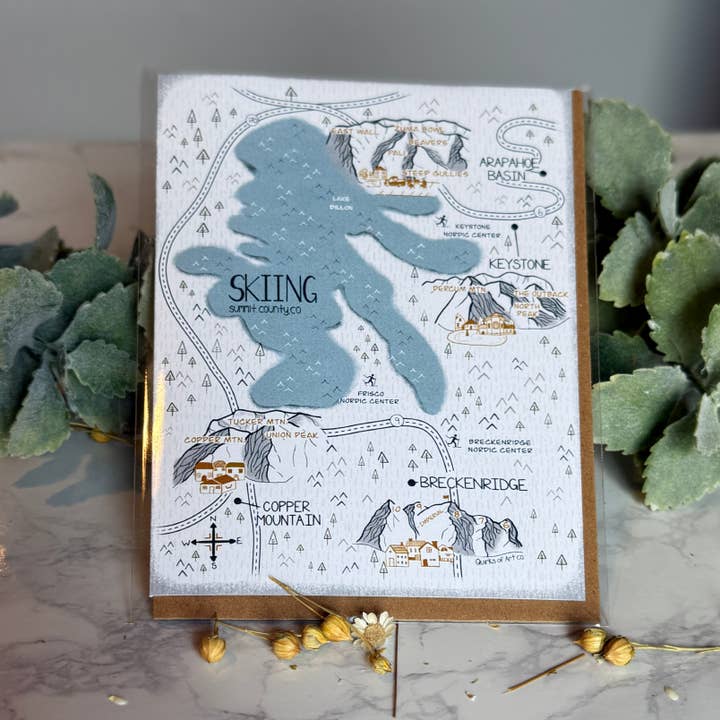 Quirks of Art co. - Wholesale Envelopes - Colorado Map Themed Stationary2