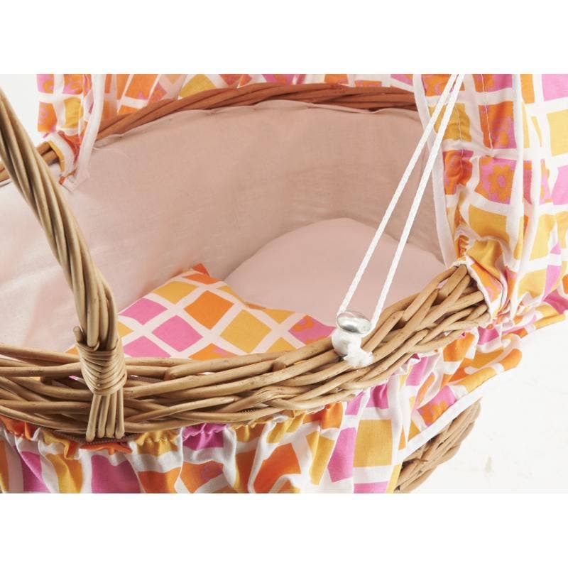 Aubry Gaspard - Wholesale Doll Stroller - Kids - Buff wicker doll cradle1