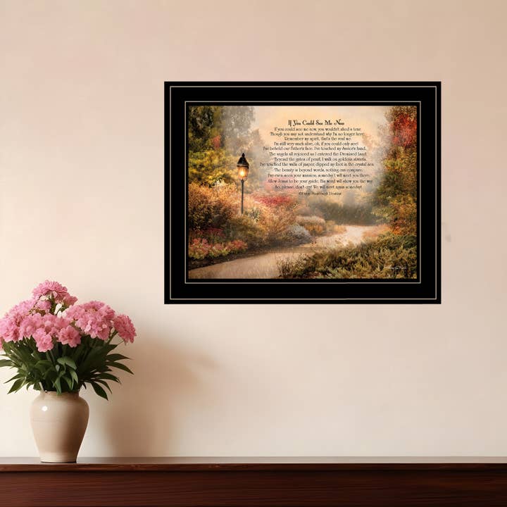 HomeRoots - Wholesale Art Print - If You Could See Me Now 5 Black Framed Print Wall Art