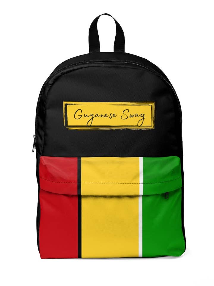 Mochila clássica unissex guianense Swag Ice Gold Green Guiana por atacado de Guyanese Swag