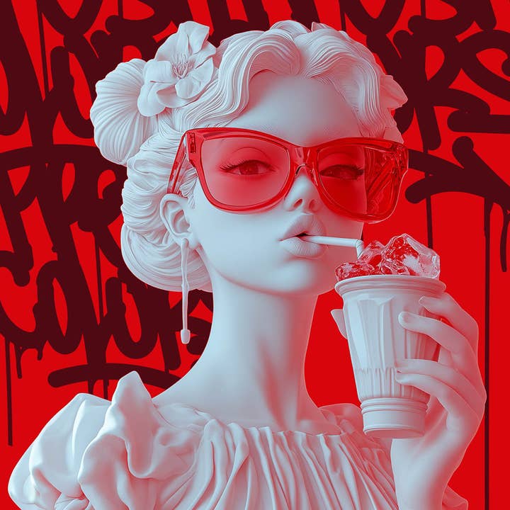 Dikhotomy - Wholesale Art Print - Impresión artística de sorbos de cereza3