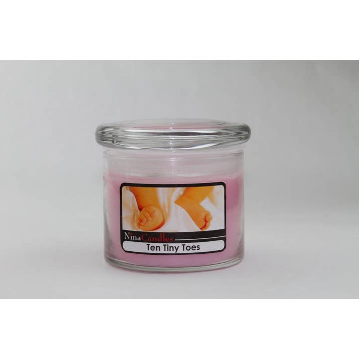 Nina Candle Co. - Wholesale Jar/Filled Candle - Ten Tiny Toes - Pink Jar Candle