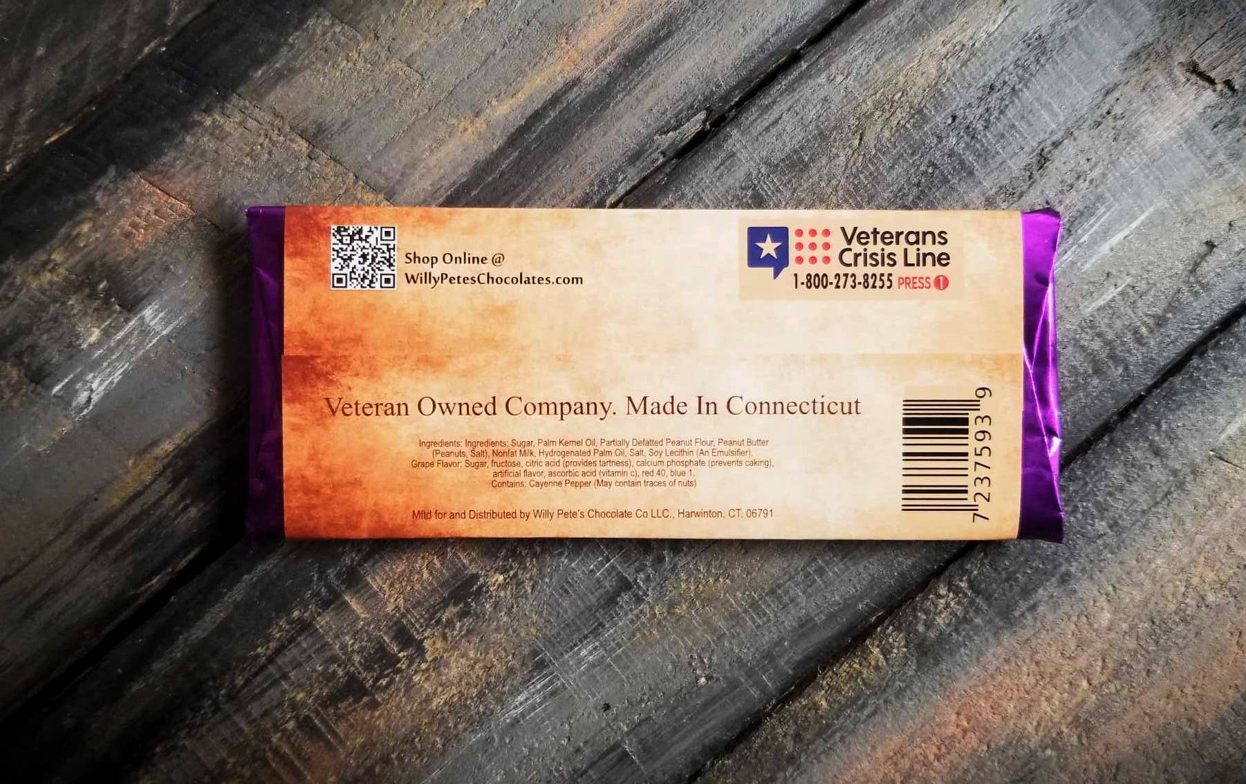 Willy Petes Chocolate Co - Wholesale Chocolate Bar - Peanut Butter & Jelly Bar1