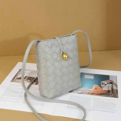 Pretty Persuasions - Wholesale Crossbody Bag - Women's - P25022 Small Woven Crossbody Bag10