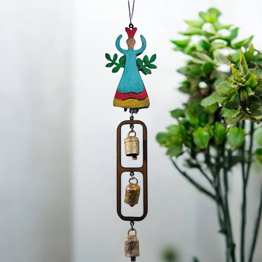 Whimsies - Wholesale Wind Chime - Metal Angel wind chime heart garden bell cute gift patio 2