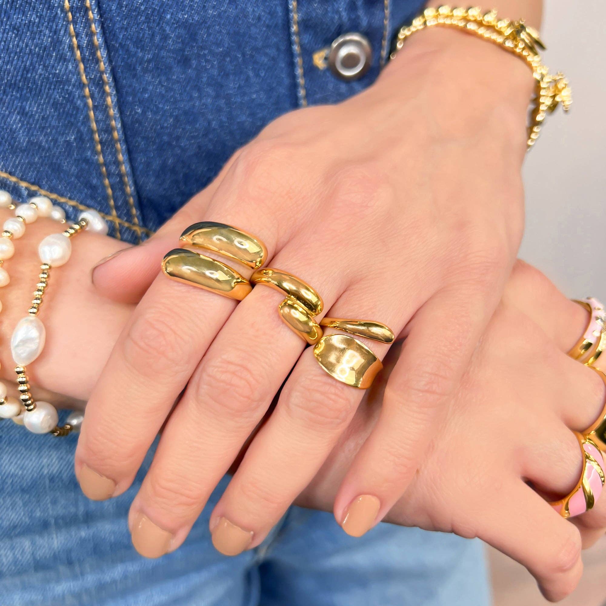 OMG Blings - Wholesale Band/Stacked Ring - S8R001 - Water Resistant Ring1