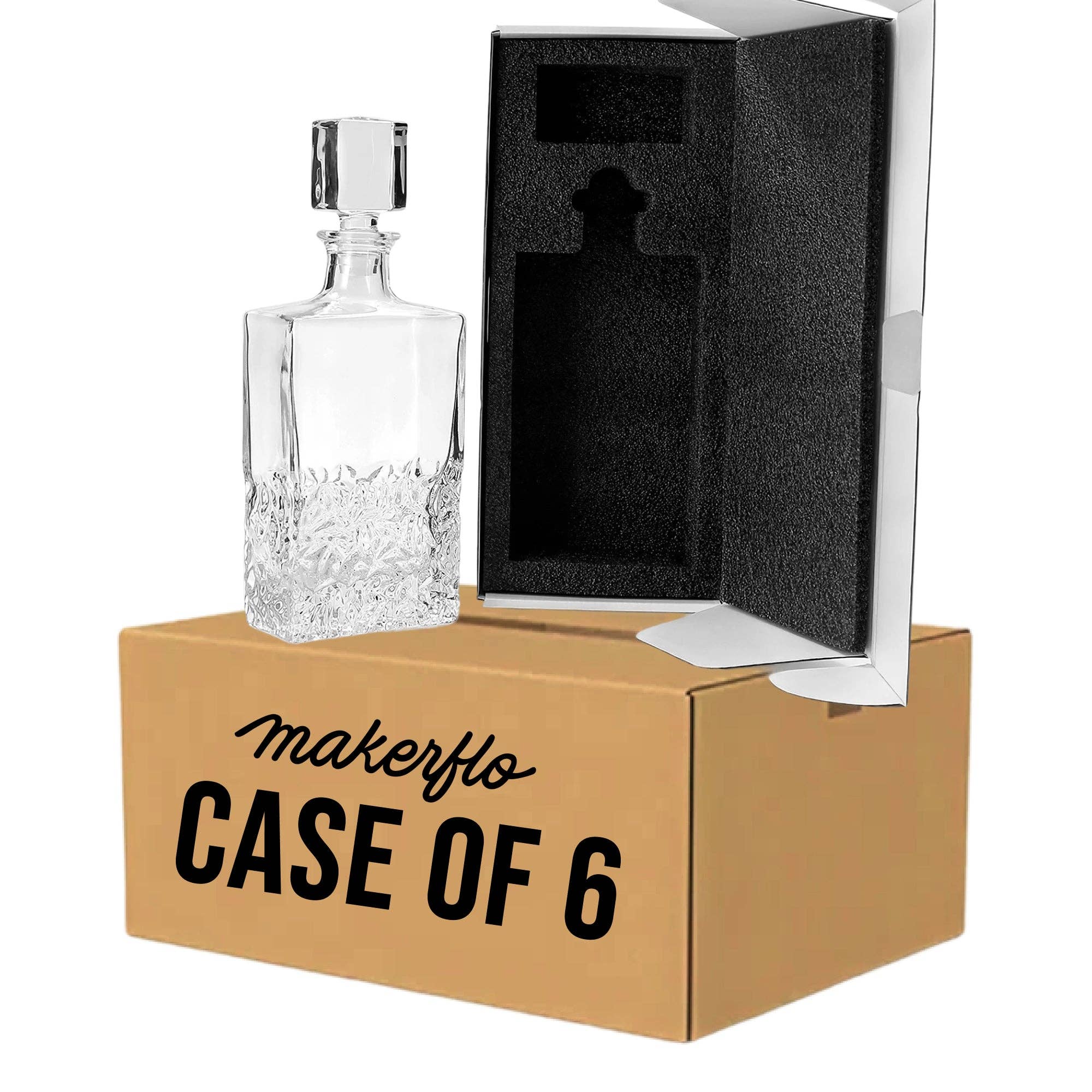 MakerFlo - Vente Carafe - Carafe à whisky - Rectangle - 750 ml15