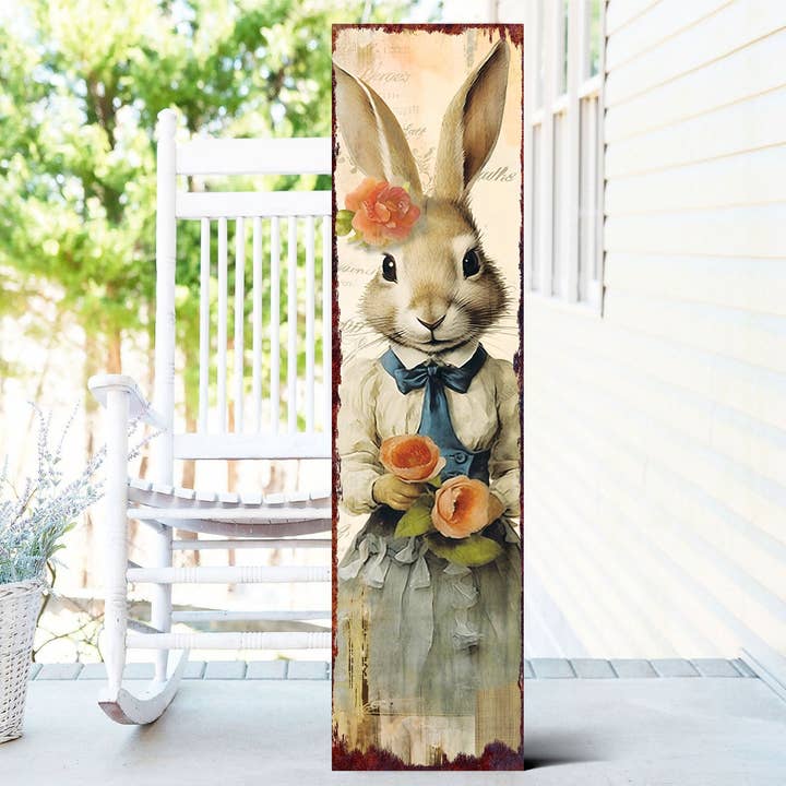 36in Rustic Farmhouse Easter Porch Sign | Welcome Spring Outdoor Decor for wholesale by TX USA Corporation