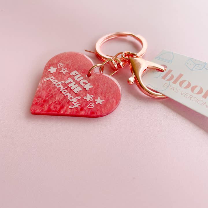 bloom by alyssum - Wholesale Keychain - Women's - all too well 'f*ck the patriachy' keychain (taylor inspired)