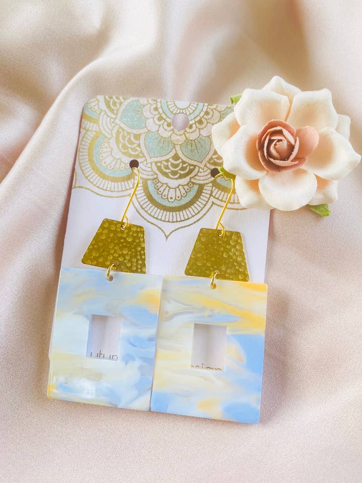 Boho akryl örhängen 1 för wholesale av Autumn Rose Designs