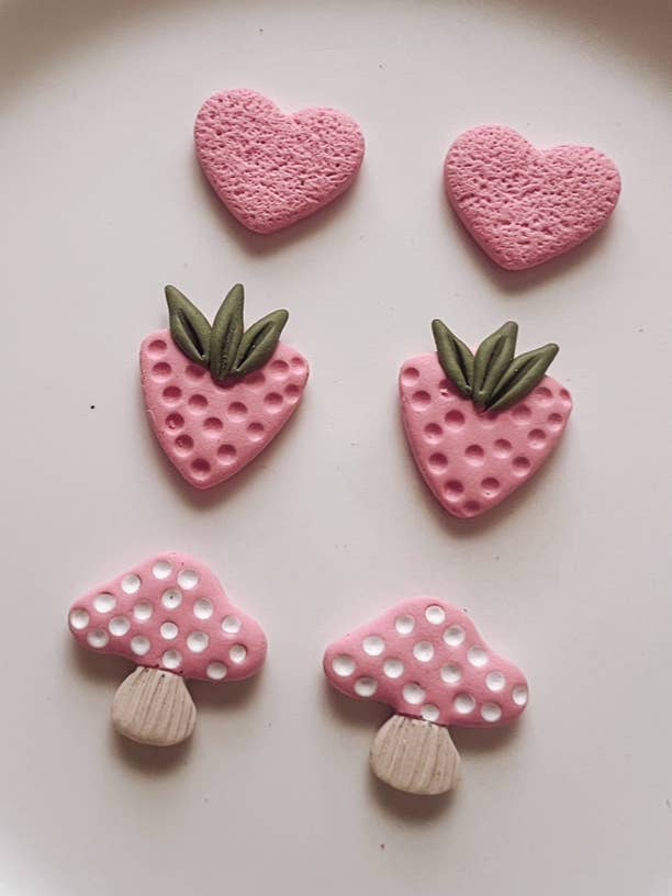 "I love you so berry mush" Stud Pack, Valentine's Day for wholesale by Placed by Grace