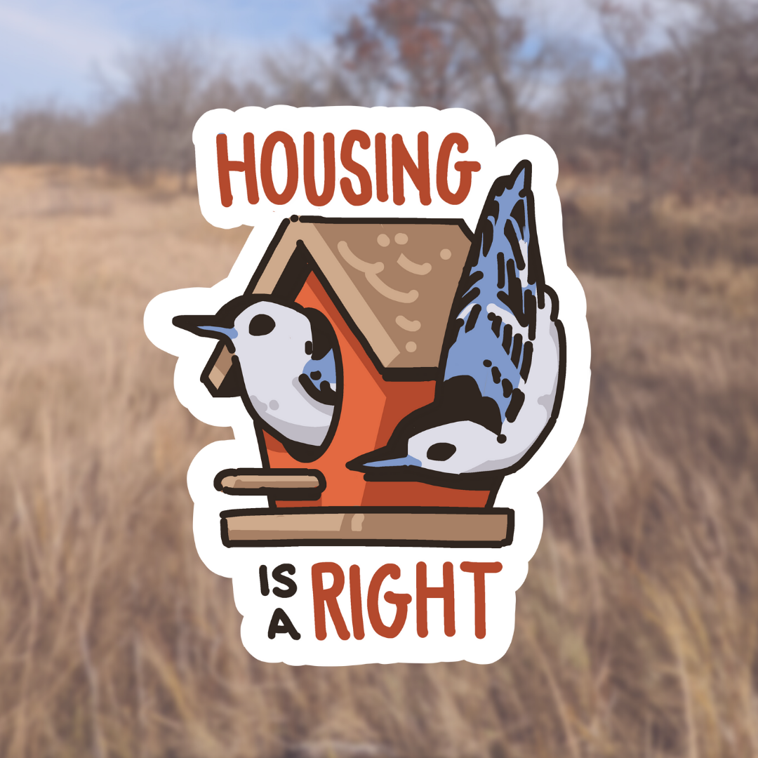 weneedtogooutside - Wholesale Sticker - Housing is a Right Sticker0