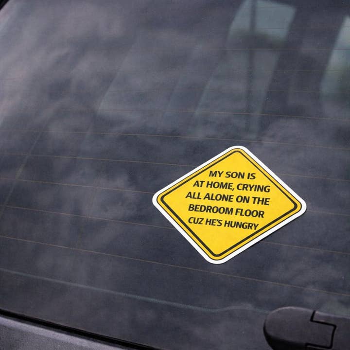 Baby on Board- Son At Home City High Waterproof Sticker for wholesale by Buffalovely