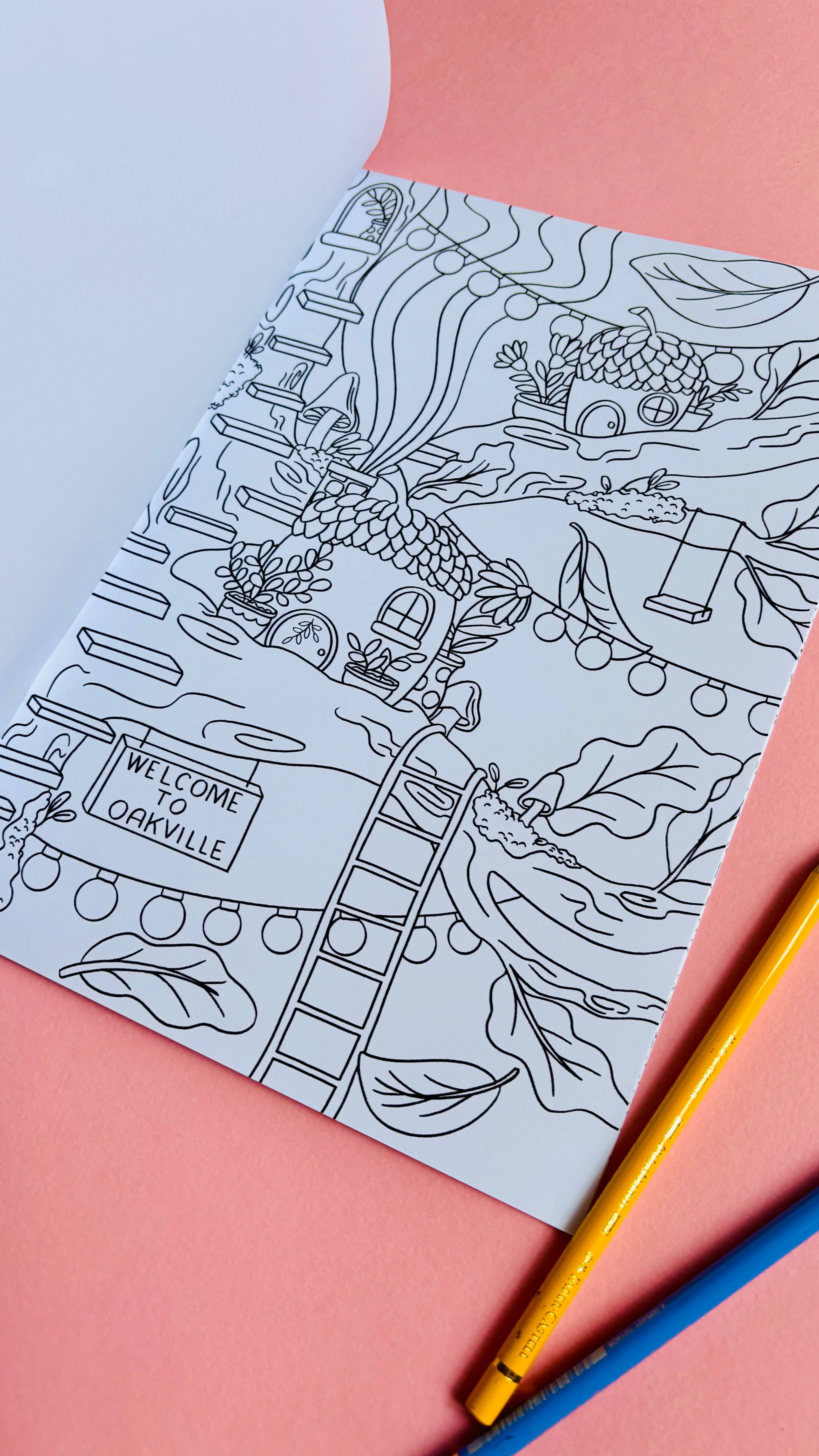 Pixiecraft - Wholesale Coloring & Activity Book - Adult - Fairy Colouring Book- Tiny Homes a Fantasy Colouring Book for Adults and Kids2