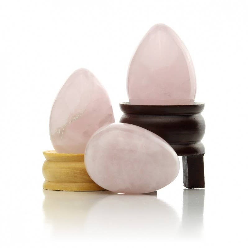 UniArt – Engroshandel Spirituelle sten og krystaller – Dekorative æg i rosenkvarts0