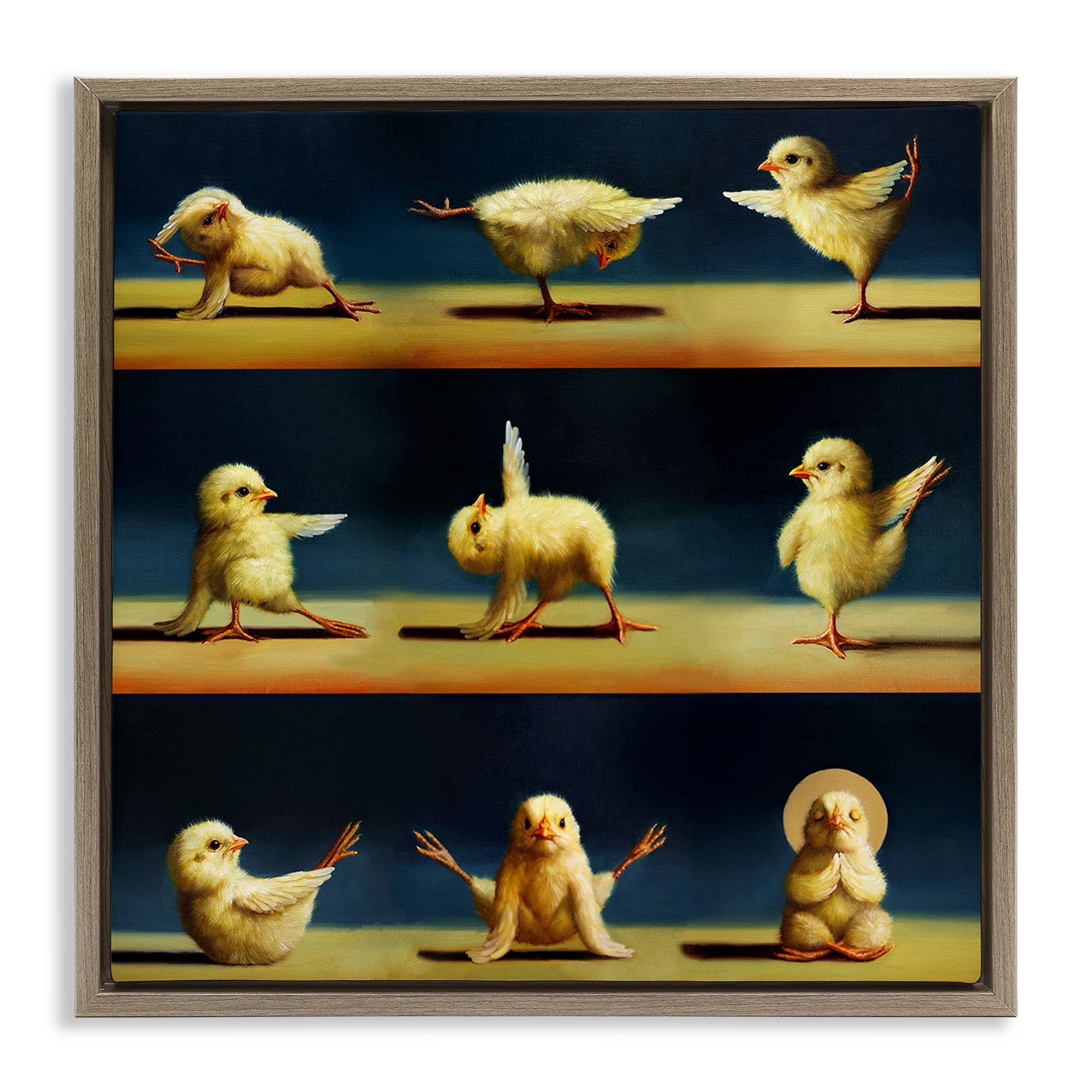 Stupell Industries - Wholesale Wall decor – Kids & Baby - Yoga Chicks Stretching Meditation Floating Frame8