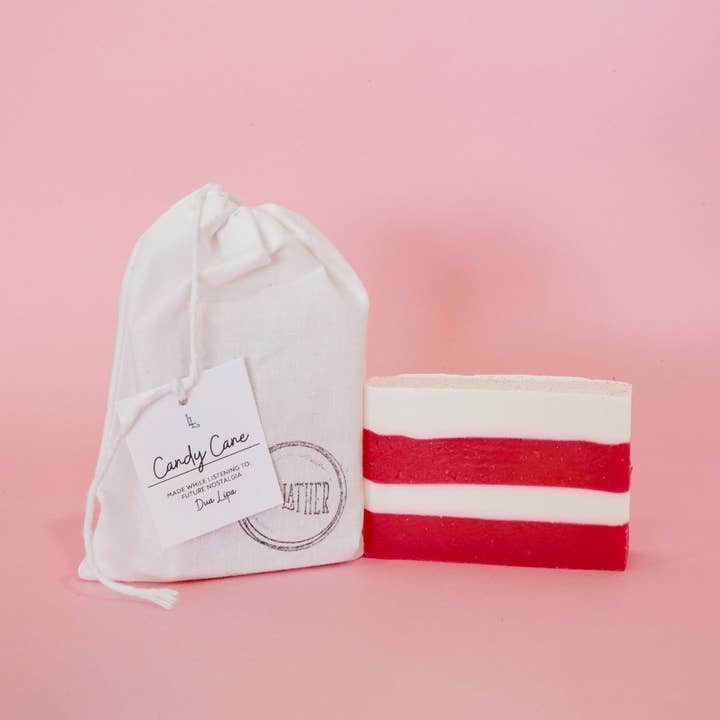 Candy Cane Bar Seife für den Großhandel von LOCAL LATHER REFILLERY & SOAP SHOP