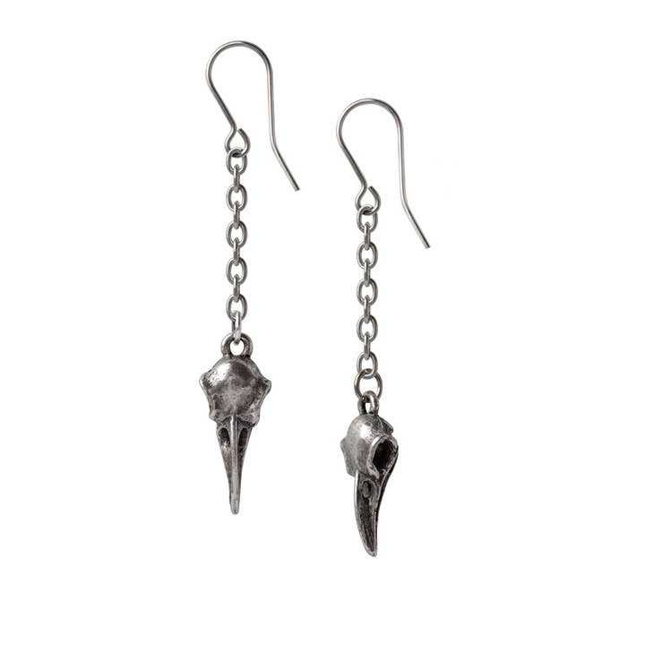 Alchemy Of England (Alchemy USA Distributor) - Wholesale Dangle Earrings - Rabenschadel Schlenker (Dropper Earring Pair)