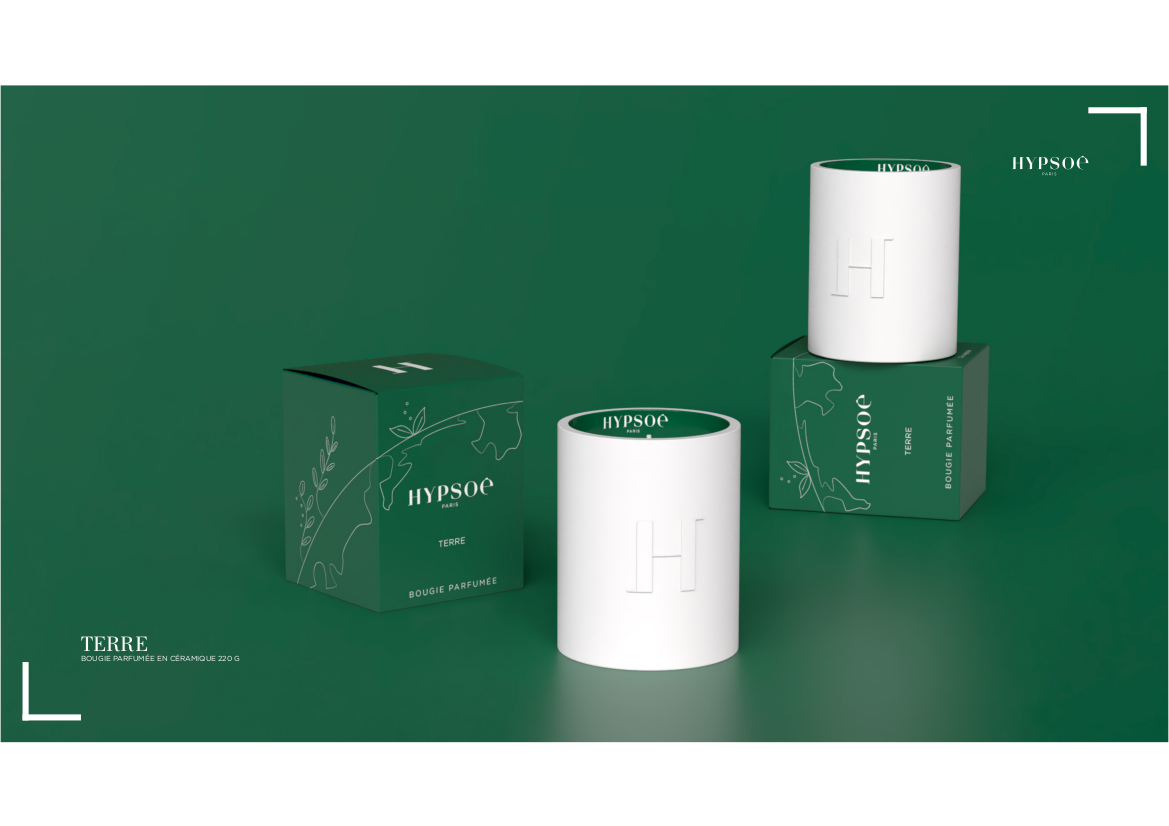 MADE IN PARIS - Wholesale Jar/Filled Candle - HYPSOE CERAMIC CANDLE HEPHAISTOS COLLECTION EARTH SCENT0