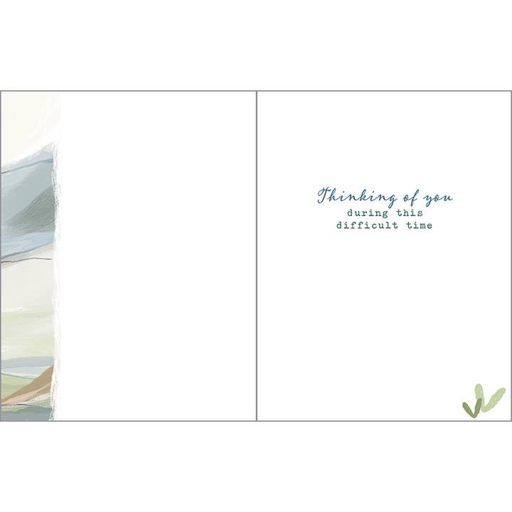 GINA B DESIGNS - Wholesale Sympathy Card - Sympathy Greeting Card - Peaceful Landscape