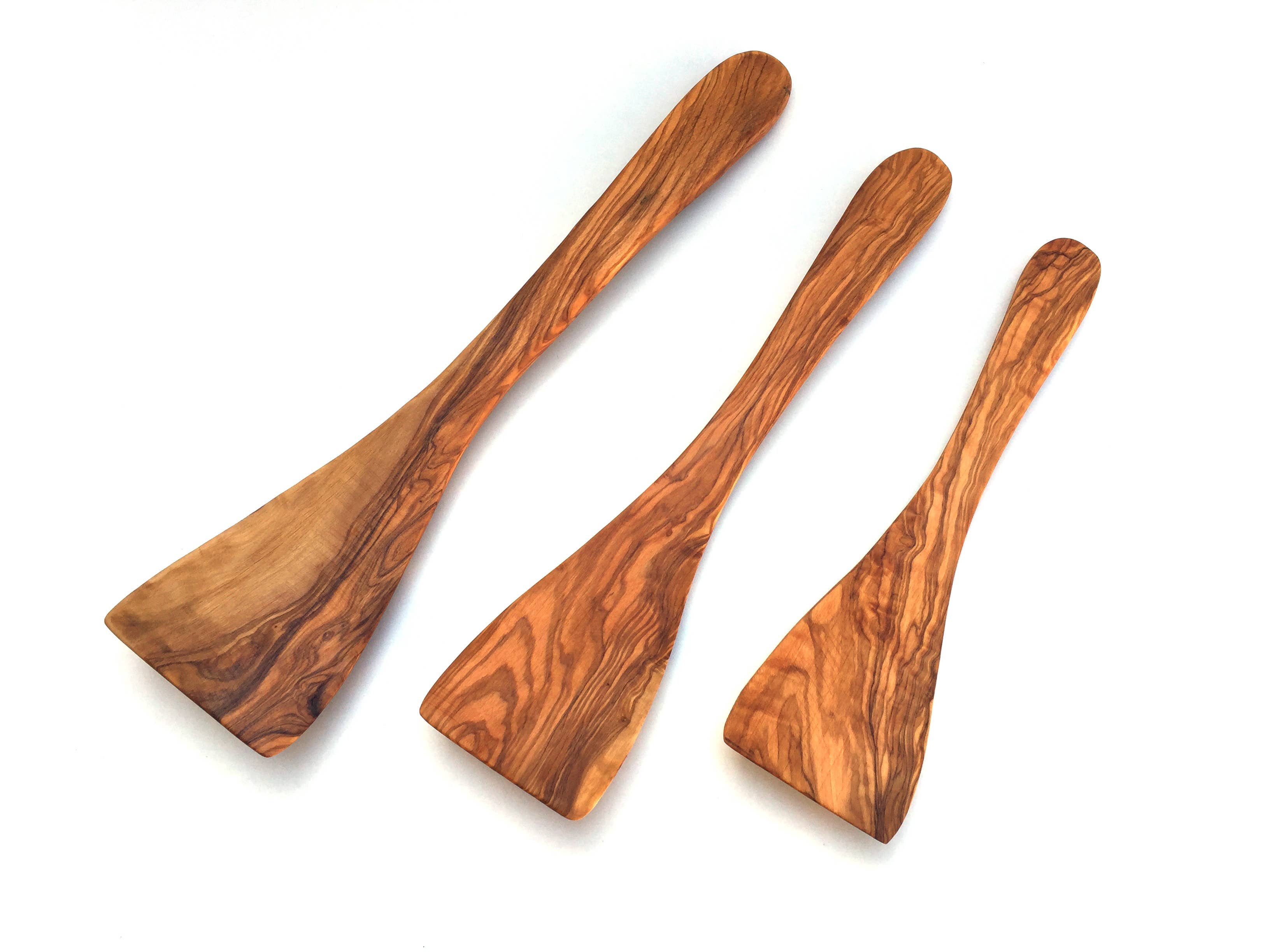 medina mood - Wholesale Spatula/Turner - Olive wood curved spatula wide handle2