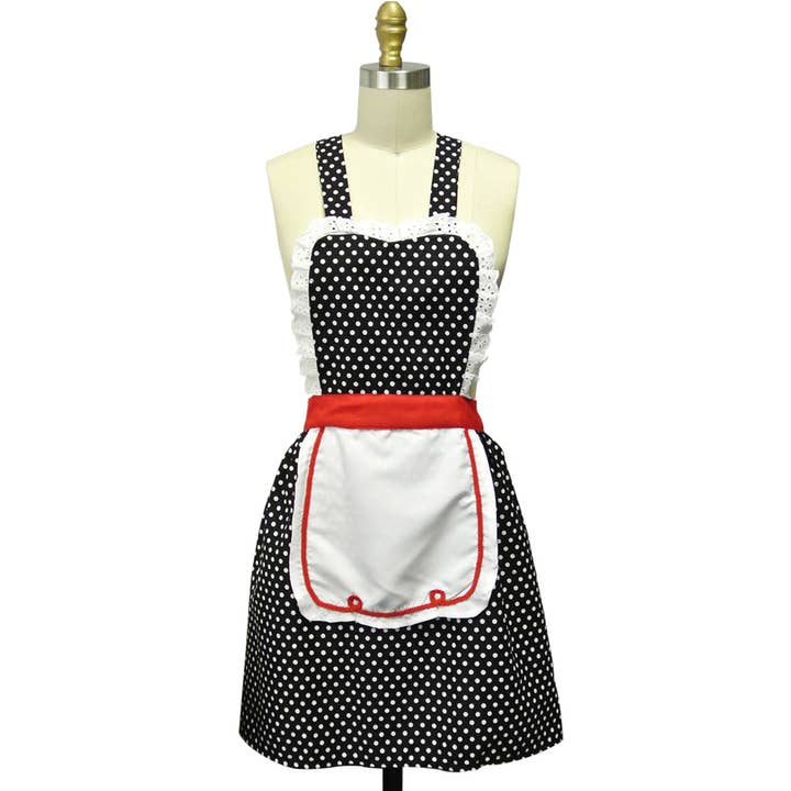 Wrapables.com - Wholesale Apron - Wrapables Retro 50's Polka Dot Apron