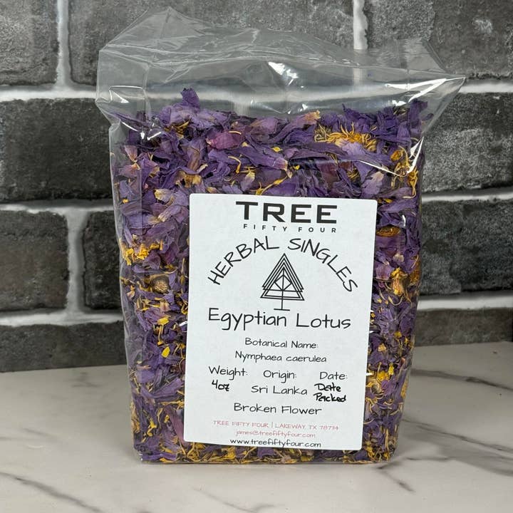 Tree Fifty Four – Engroshandel Løs te – Blå Lotus Brudt Blomst | 2oz - 1 KG | Bulk Urter