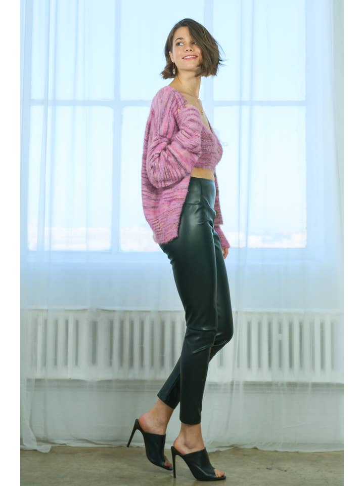lalamia – Engroshandel Modeleggings – Kvinder – Vegan Læder Leggings - MKN15114