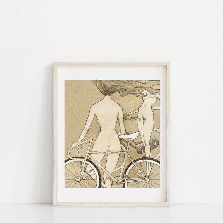 Renee Staeck - Wholesale Kunstprint - BIKE BOOTY Levendige Giclée Kunstdruk van Renée Staeck