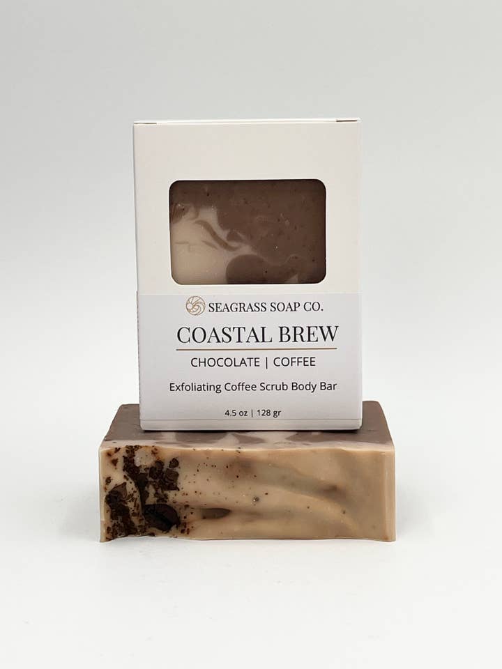 COASTAL BREW - Chocolate & Coffee Soap Bar for wholesale by Seagrass Soap Co.