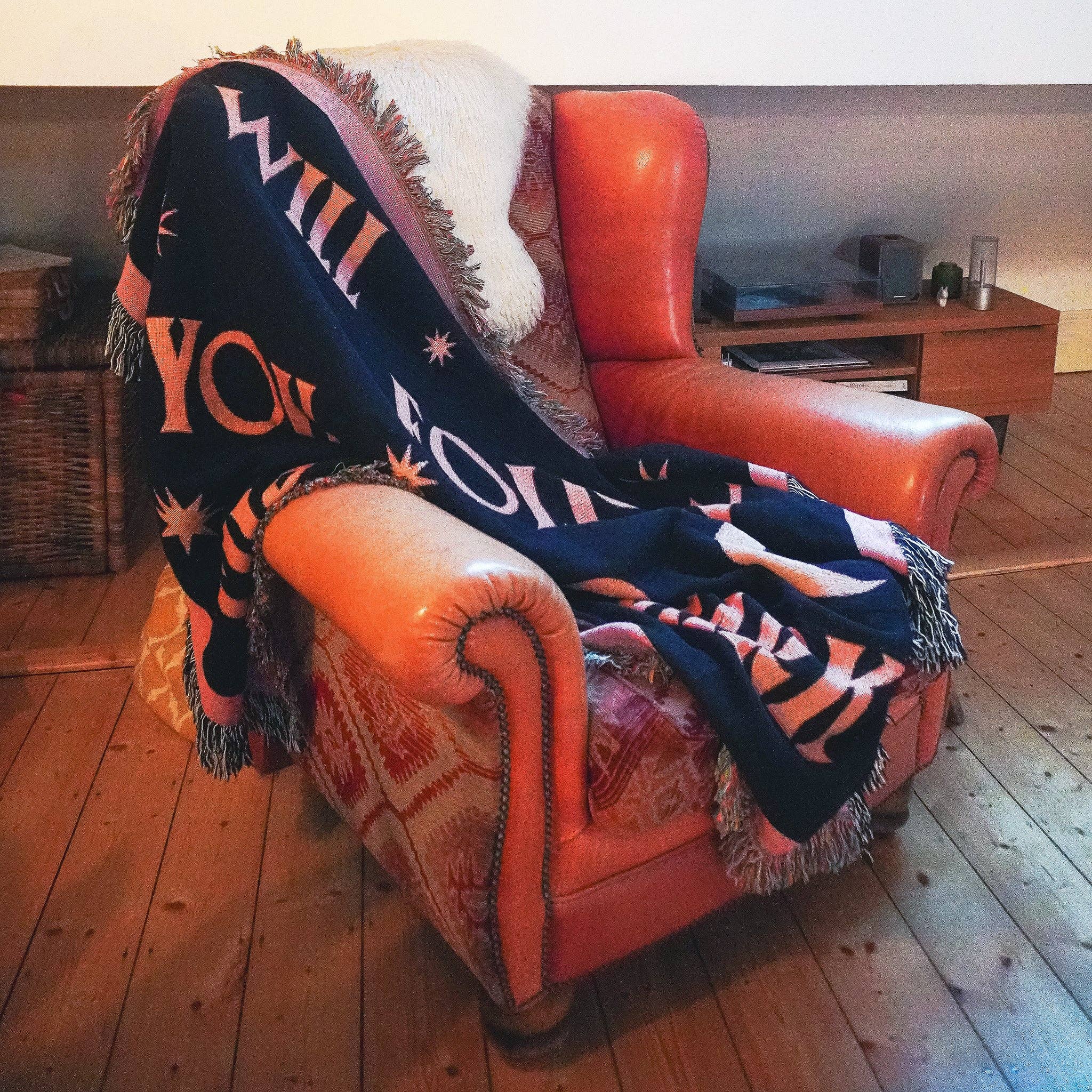 Telegramme Paper Co. - Wholesale Throw Blanket - I Will Follow You Limited Edition Woven Jaquard Blanket10