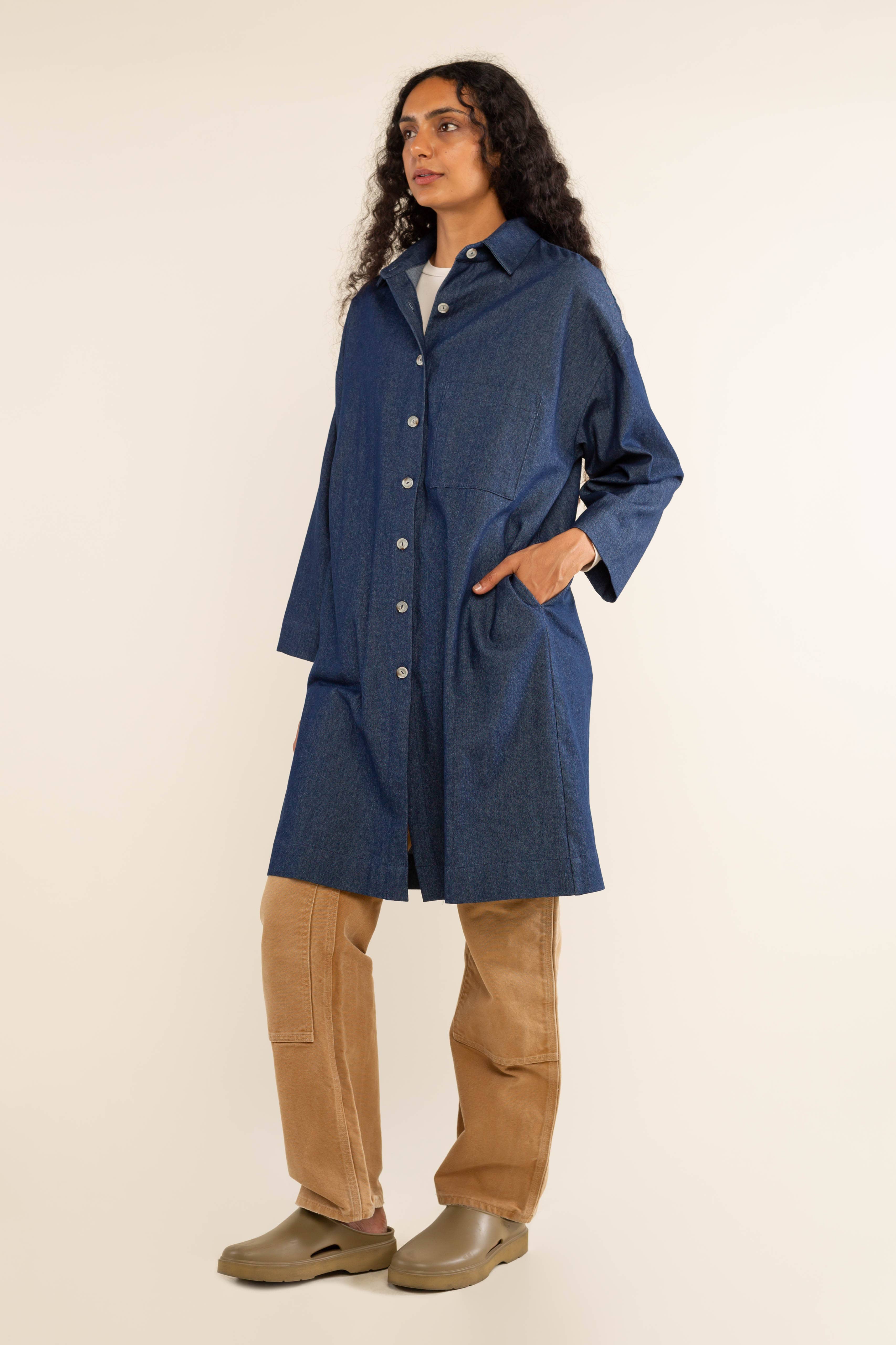 NLT - Wholesale Shirt Jacket/Shacket - Women's - Esme Denim Chore Overshirt7