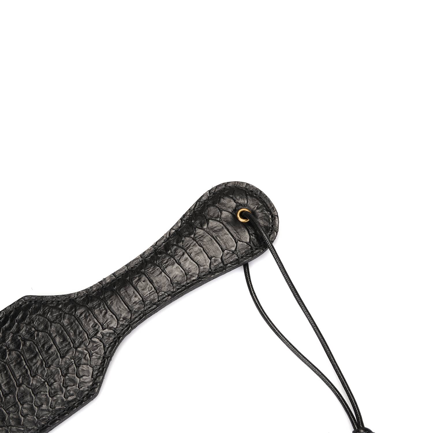 Liebe Seele - Wholesale Sex Toy - Crocodile Noir: Black Leather Paddle4